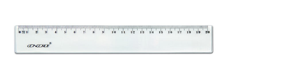 CONCORDE pravítko 20 cm transparentní