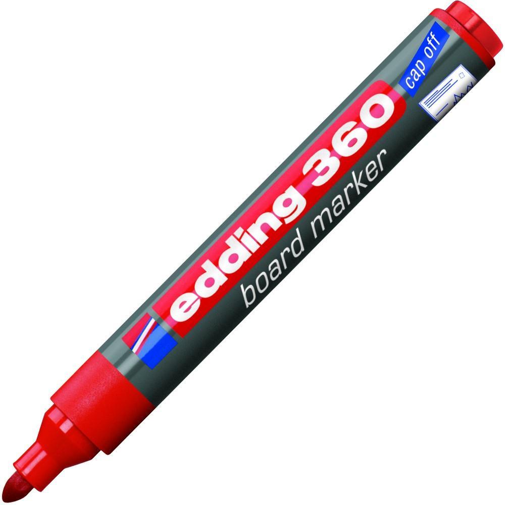 Edding značkovač 360 na bílé tabule plnitelný červený