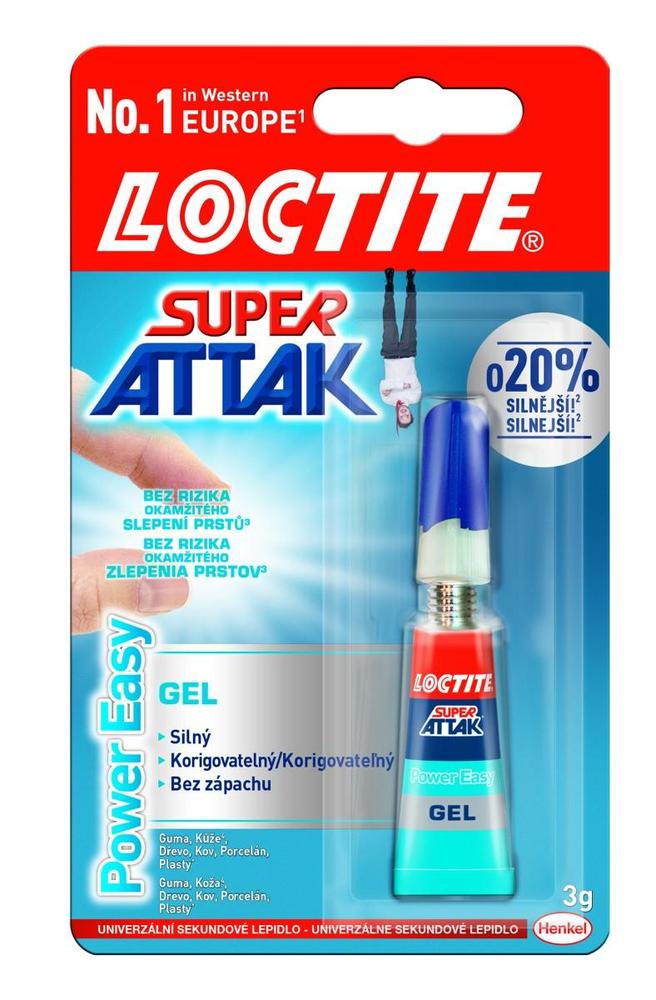 Loctite lepidlo vteřinové Super Attak Power Easy 3 g