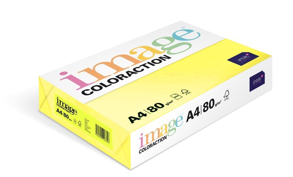 Coloraction papír kopírovací A4 80 g žlutá reflexní 500 listů