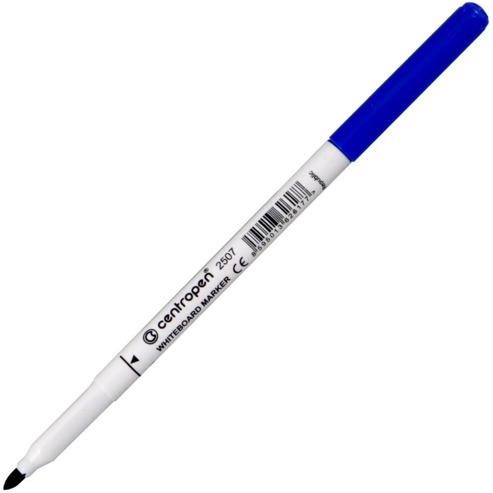 Centropen značkovač 2507 na bílé tabule modrý