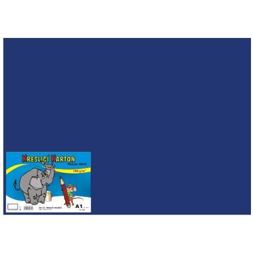 Karton kreslicí barevný A1 180g / 10l modrý