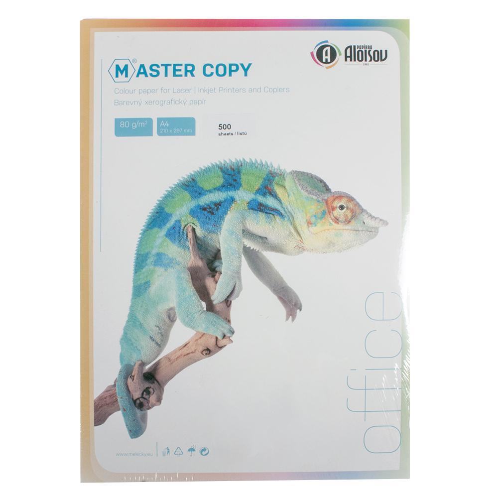 HIT OFFICE papír kopírovací colour Master A4, 80g sytá duha mix 5 barev - 500 listů
