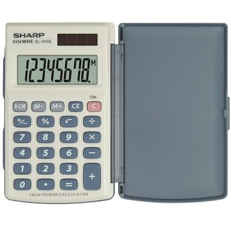 Sharp kalkulačka EL-243S kapesní / 8 míst