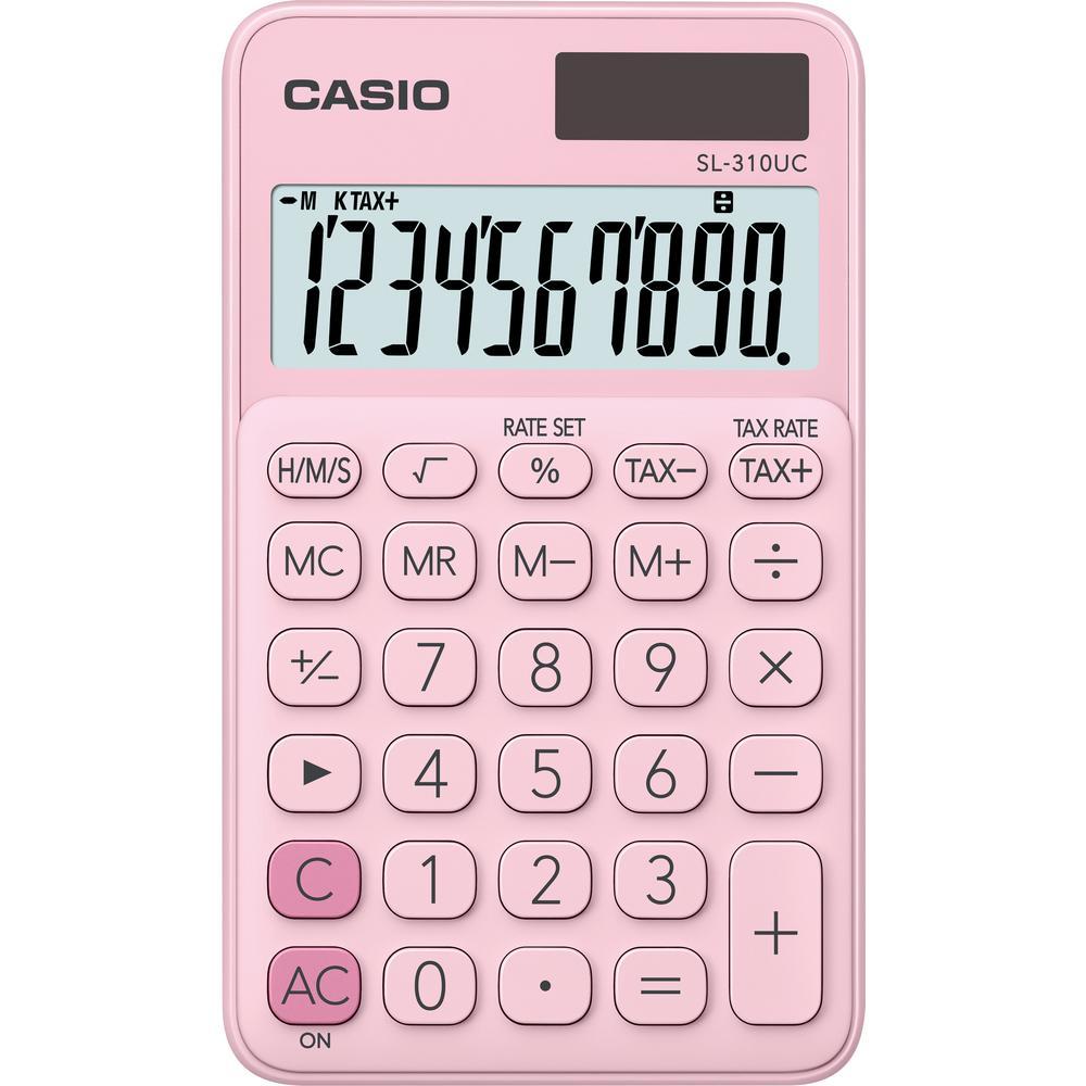 Casio kalkulačka SL 310 UC kapesní / 10 míst růžová