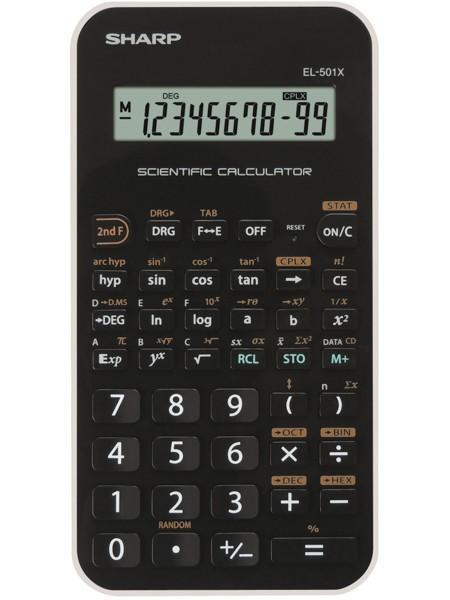 Sharp kalkulačka EL-501TWH školní / 10 míst bílá