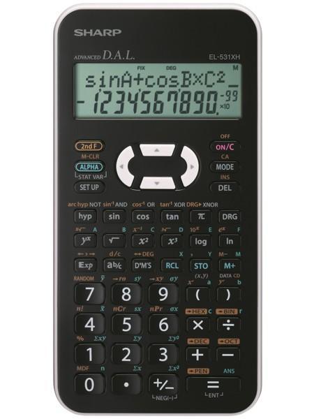 Sharp kalkulačka EL-531TH školní, dvouřádková / 10 míst bílá