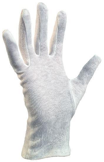 CXS rukavice FAWA, bavlněné, bez manžety, bílé vel. 9