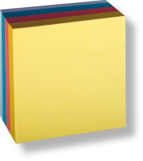 CONCORDE blok samolepicí 76 x 76 mm, 4 x 100 listů, pastel