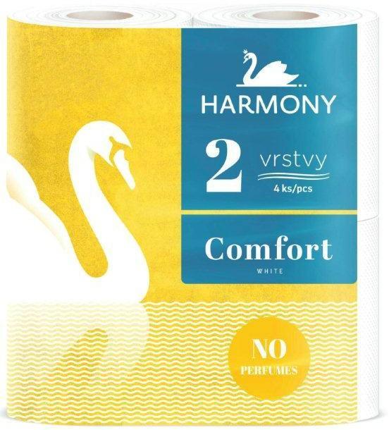 Harmony papír toaletní Comfort 160 útržků 2 vrstvý / 4 ks