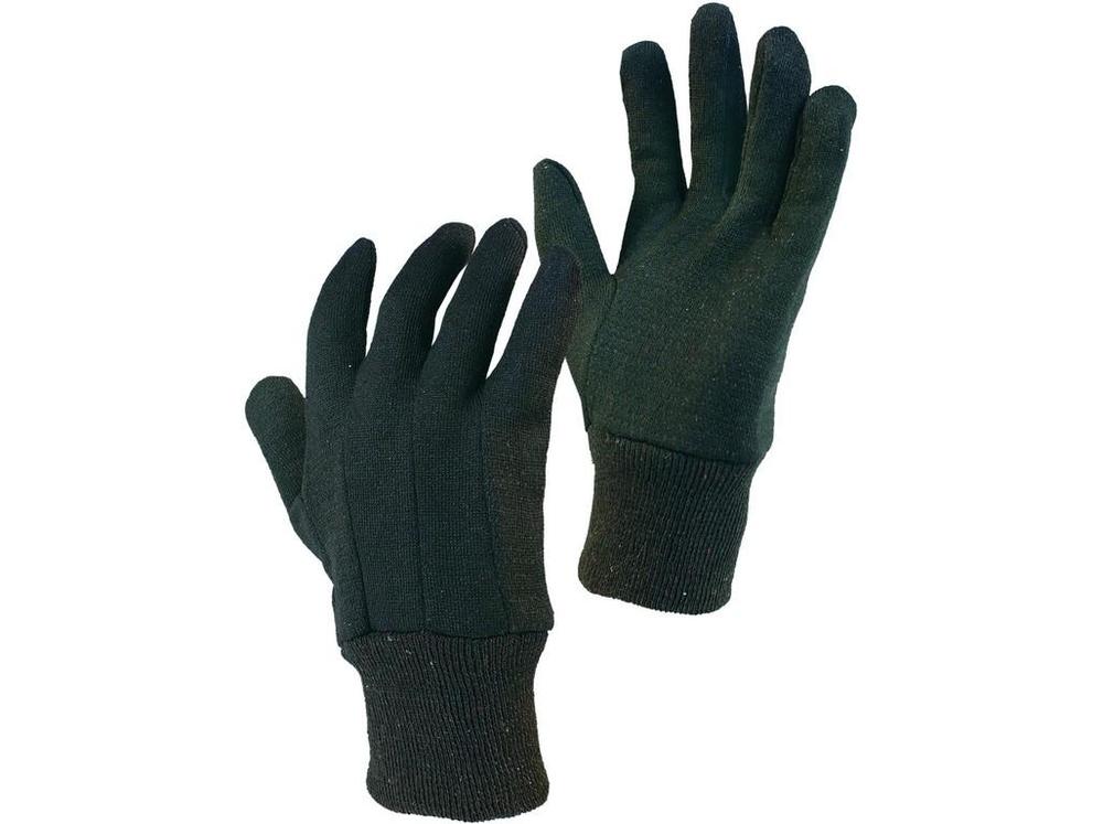 CXS rukavice NOE, bavlněný úplet, šité, hnědé vel. 9