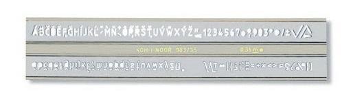 Koh-i-noor šablona písmenková KKO ISO 3,5 mm