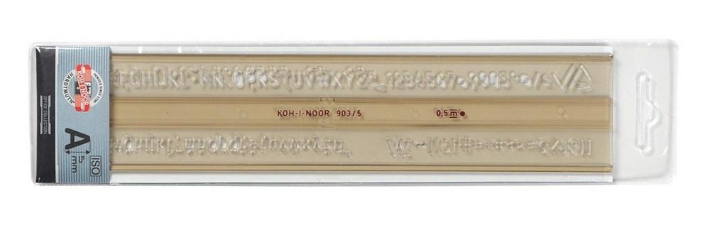 Koh-i-noor šablona písmenková KKO ISO 5 mm