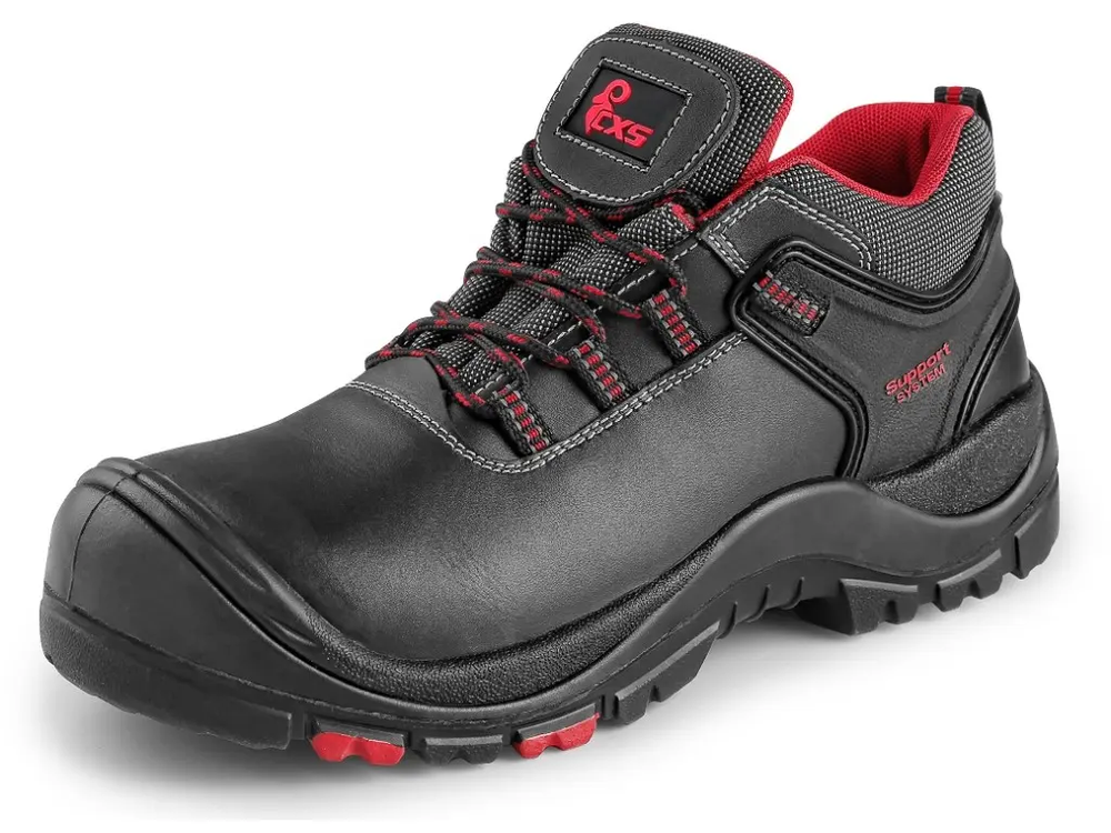 CXS obuv polobotka ROCK ORE, kožená, s plast.špicí, černá vel. 40