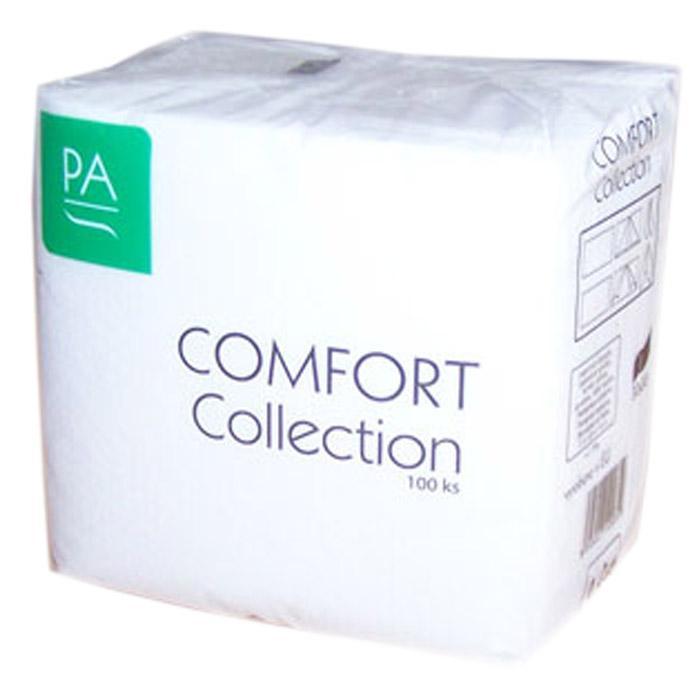 Harmony ubrousky bílé COMFORT Collection 30 x 30, 1-vrstvé / 100 ks