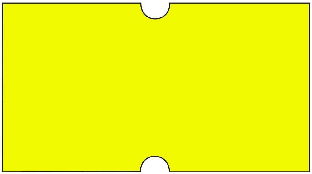 Etikety cenové 22 x 12 mm reflexní žluté COLA-PLY