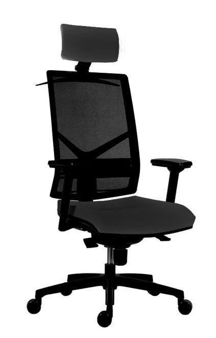 Kancelářská židle Omnia s opěrkou hlavy černá