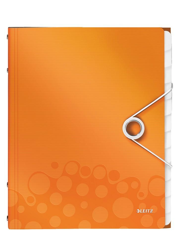 Leitz rozdružovací kniha WOW 12ti dílná oranžová