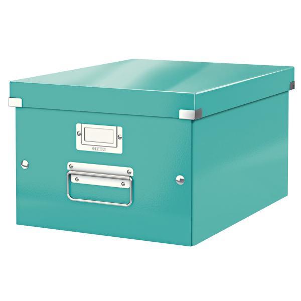Leitz krabice CLICK & STORE WOW střední archivační, ledově modrá