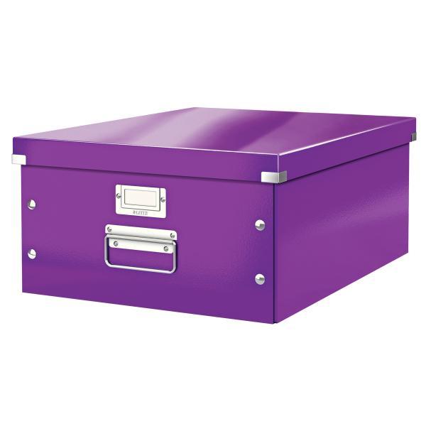 Leitz krabice CLICK & STORE WOW velká archivační, purpurová