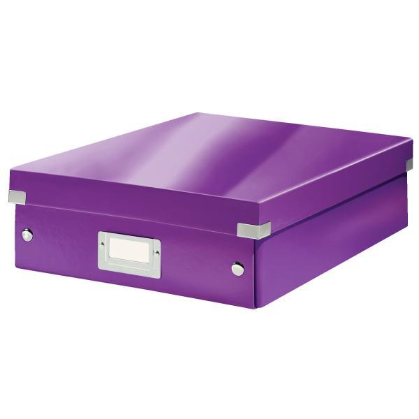 Leitz krabice CLICK & STORE WOW střední organizační, purpurová