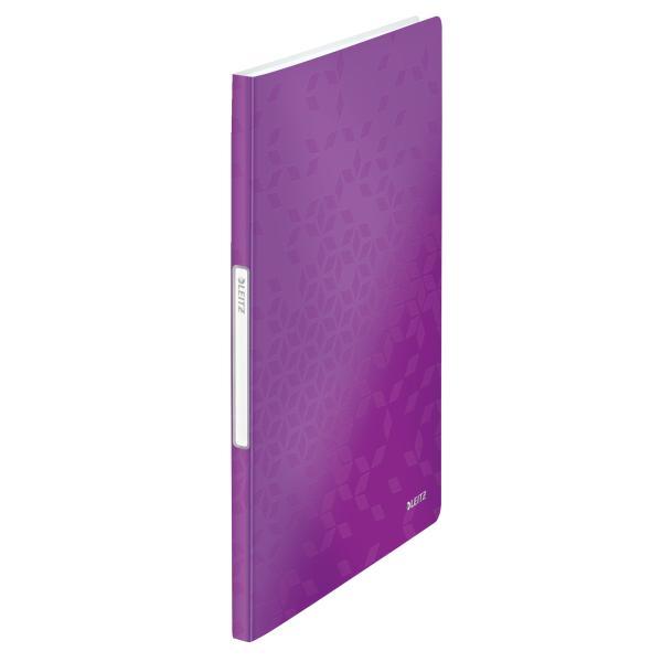 Leitz katalogová kniha WOW 20 kapes purpurová