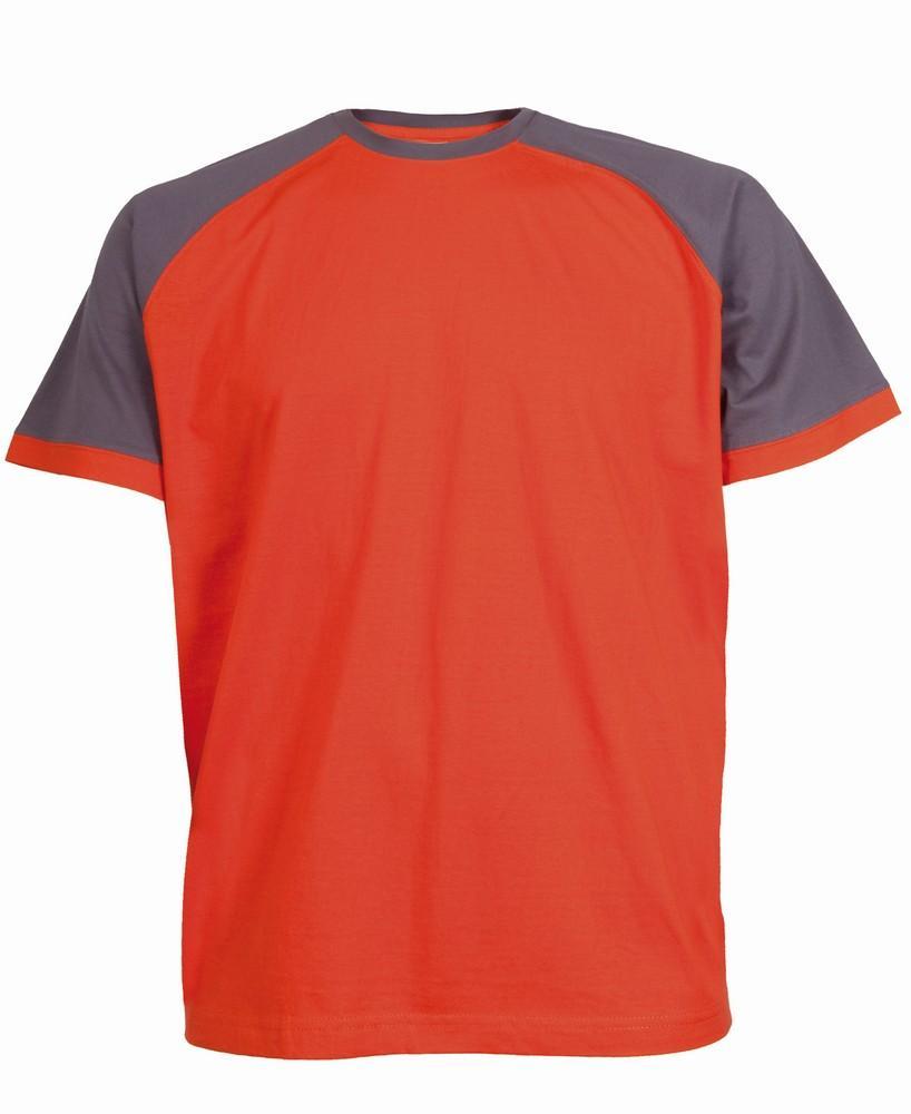 CXS tričko OLIVER, pánské, krátký rukáv, oranžovo-šedé vel. 2XL