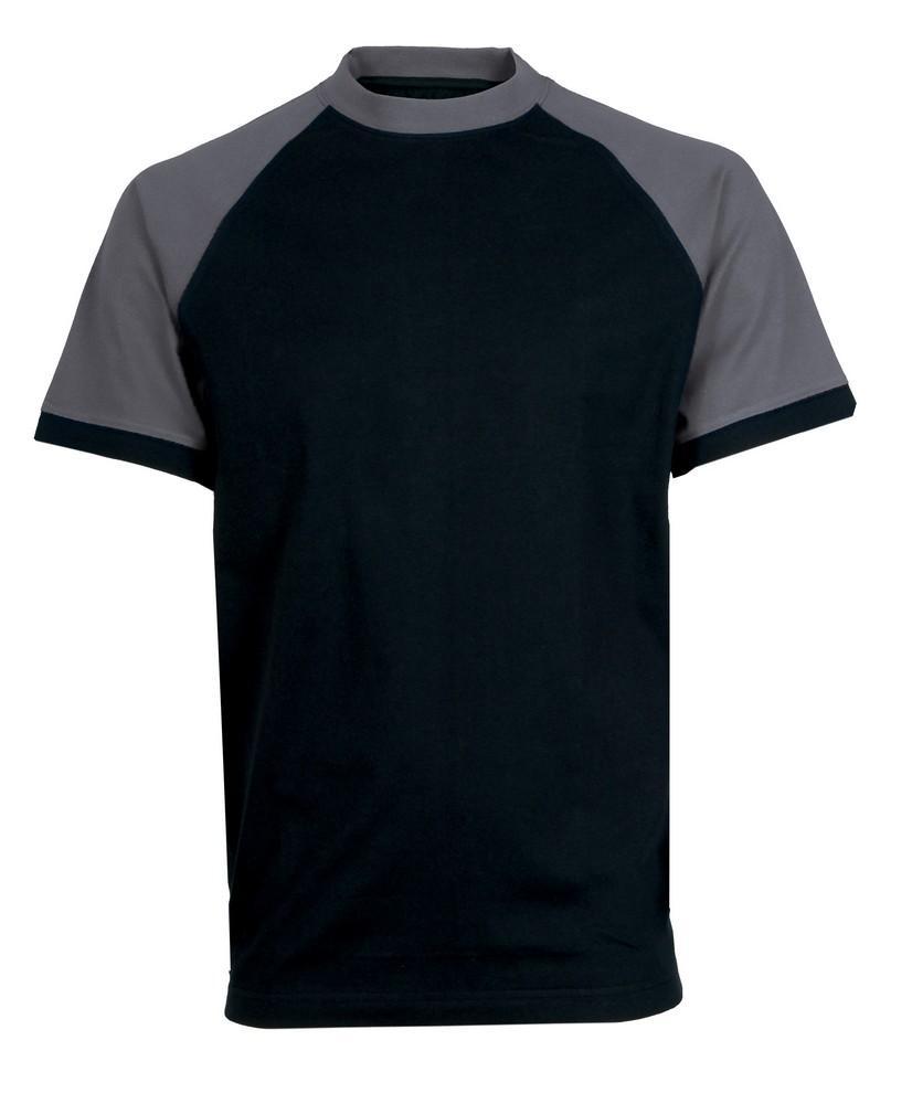 CXS tričko OLIVER, pánské, krátký rukáv, černo-šedé vel. L
