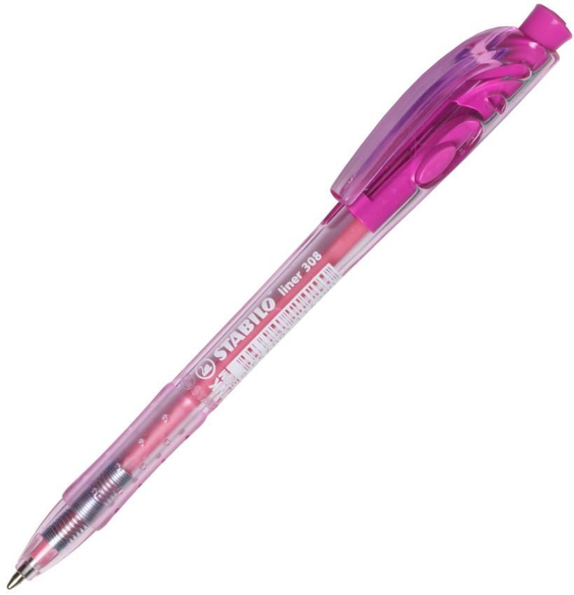 STABILO pero kuličkové Liner růžové
