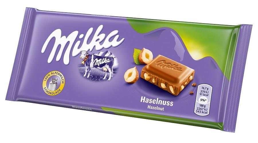 Čokoláda Milka oříšková 100 g