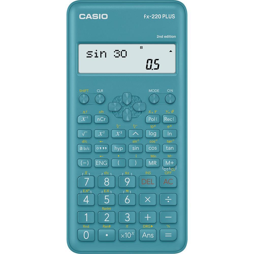 Casio kalkulačka FX 220 PLUS 2E školní / 10 míst modrá