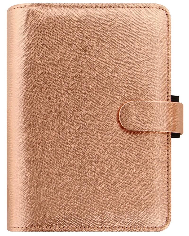 Filofax diář Saffiano osobní Rose Gold