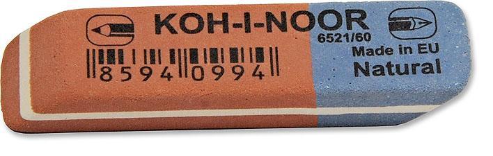 Koh-i-noor pryž KIN 6521/60 červeno-modrá malá 57x14x8 mm