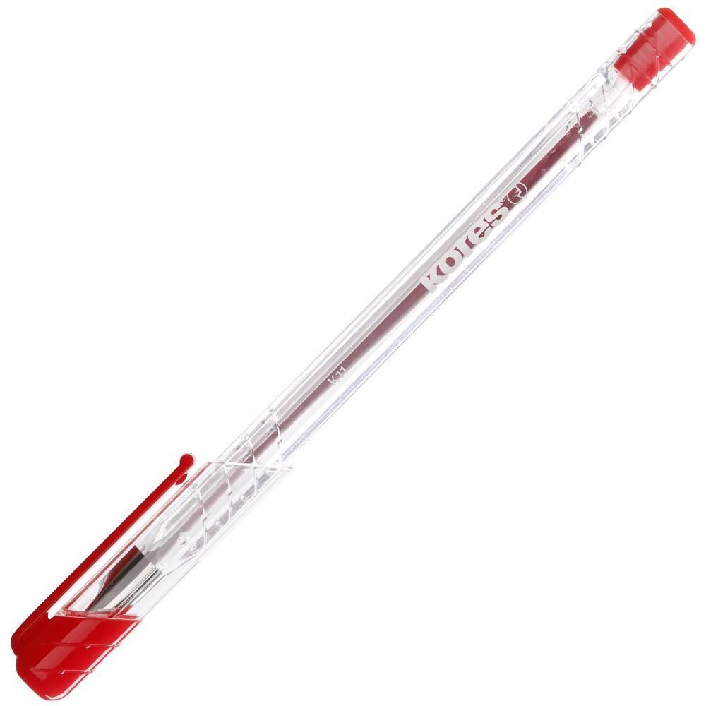 Kores pero kuličkové K11 trojhranné 1 mm, červené