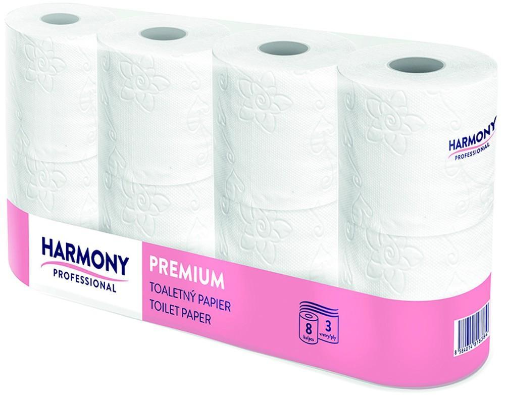 Harmony papír toaletní Professional 3-vrstvý / 8 ks