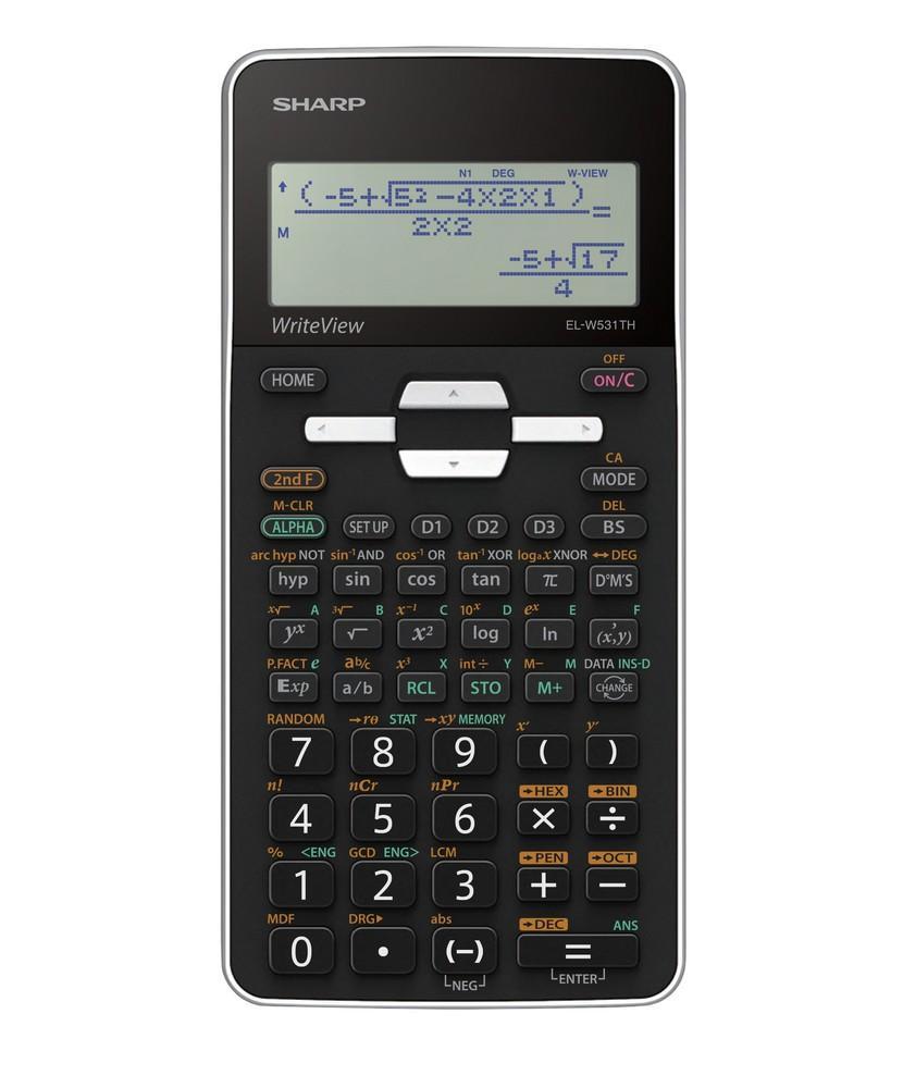 Sharp kalkulačka EL-W531THWH školní / 16 míst bílá
