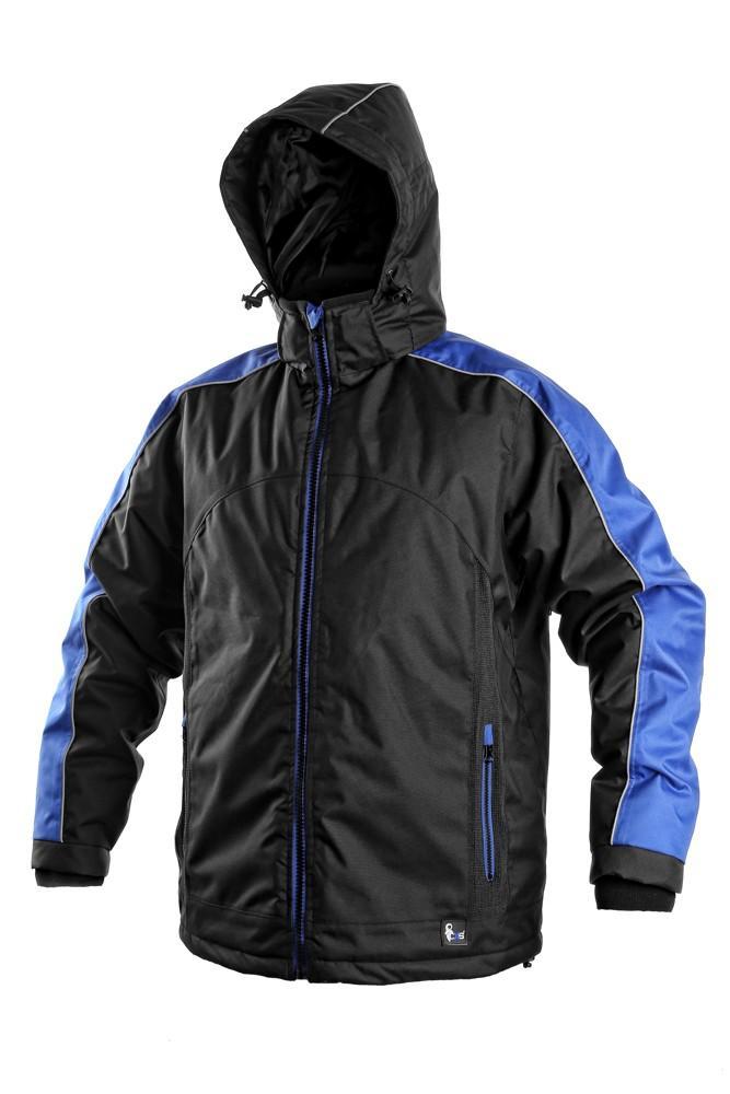 CXS bunda BRIGHTON, zimní, černo-modrá vel. 2XL