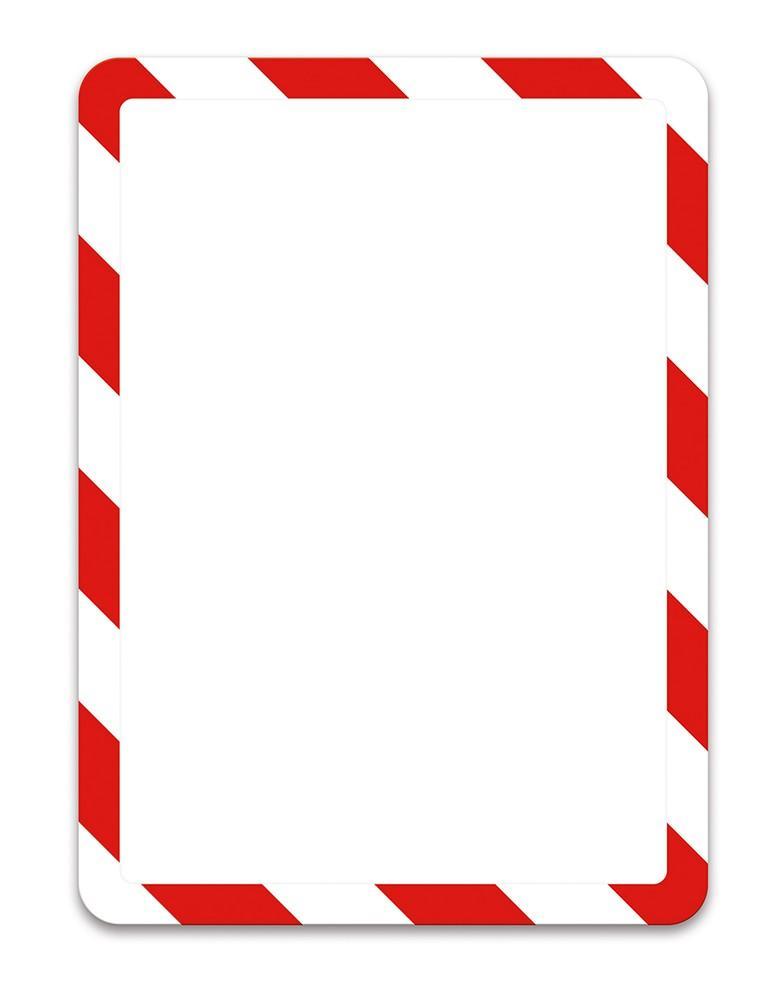 Tarifold - kapsy samolepicí Magneto bezpečnostní A4 / 2 ks červeno-bílé
