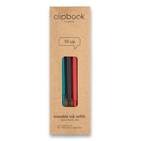 Filofax náplň do pera Classic tyrkysová, černá, červená