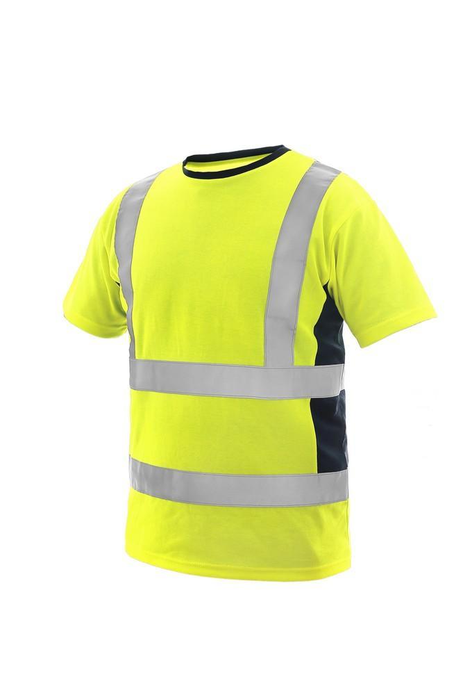 CXS tričko EXETER, pánské, výstražné, žluto-modré vel. 5XL