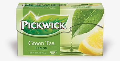 Zelený čaj Pickwick s citronem / 20 sáčků