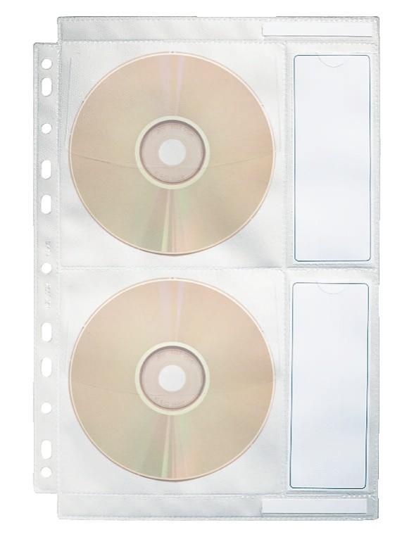 Esselte obal závěsný na CD A4 čirý na 4 CD / 1 ks
