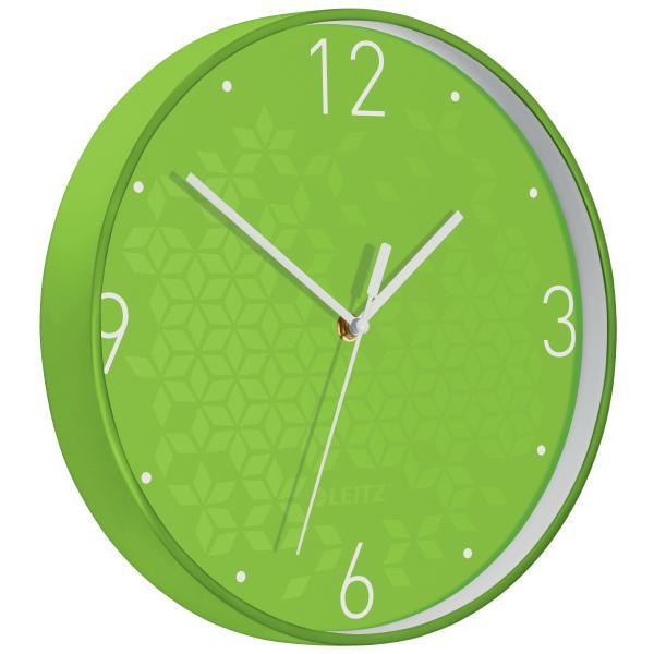 Leitz hodiny nástěnné WOW zelené