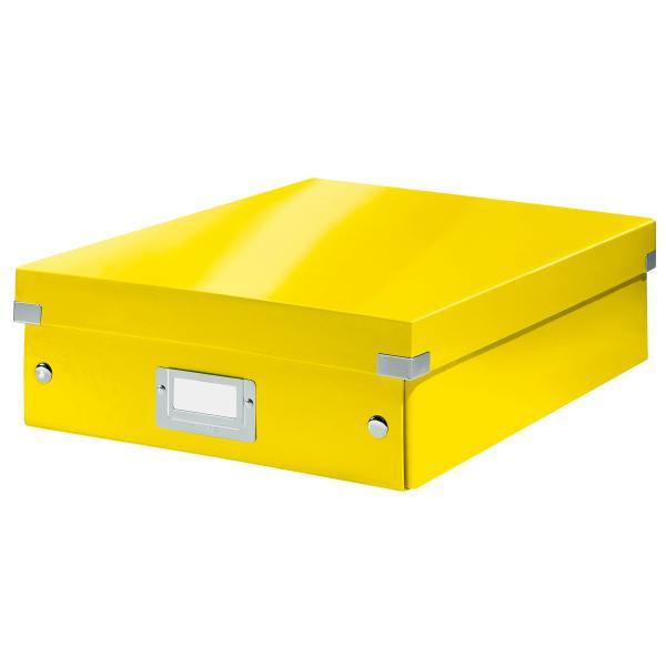 Leitz krabice CLICK & STORE WOW střední organizační, žlutá
