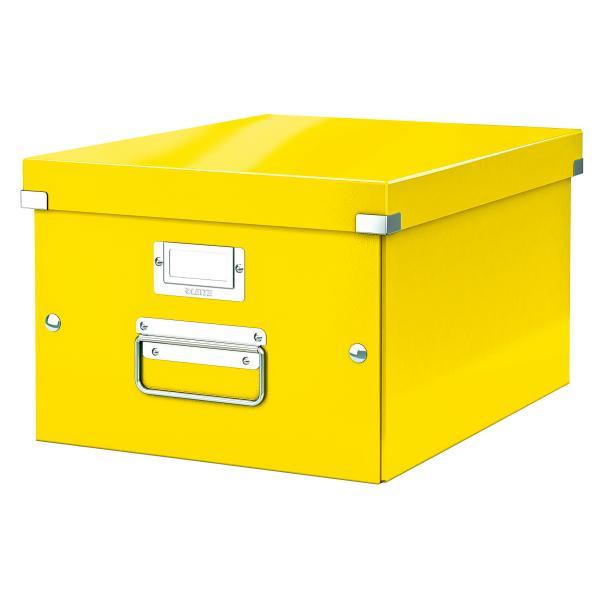 Leitz krabice CLICK & STORE WOW střední archivační, žlutá