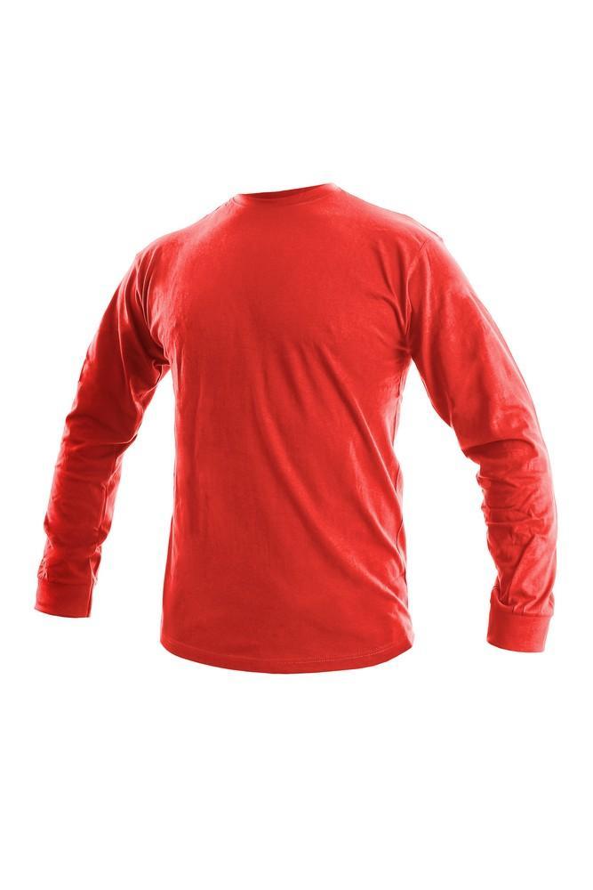 Tričko PETR, pánské, dluhý rukáv, červené 