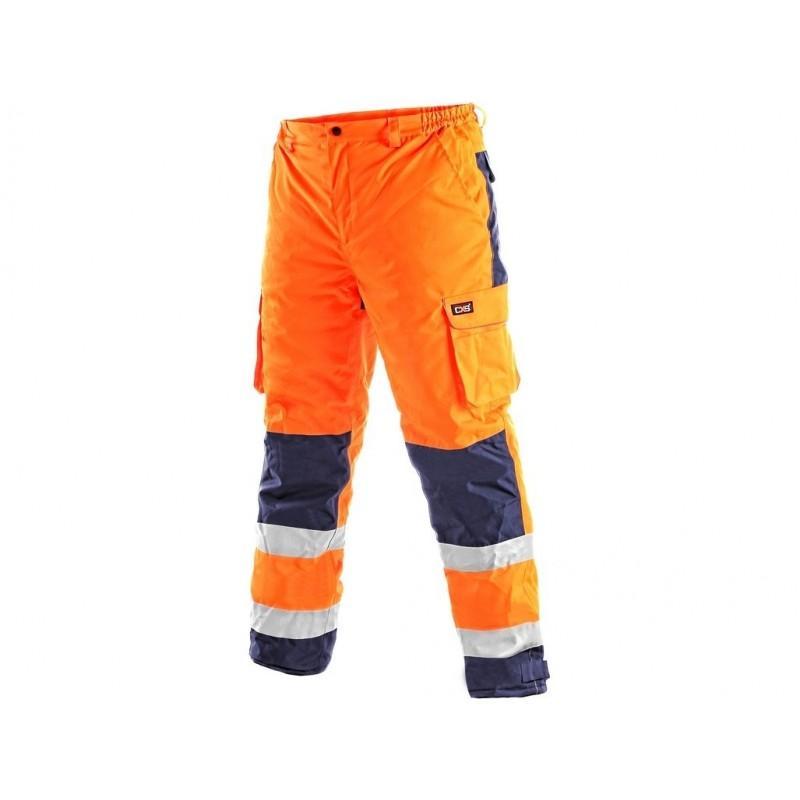 Kalhoty CARDIFF, pánské, zimní, výstražné, oranžové 