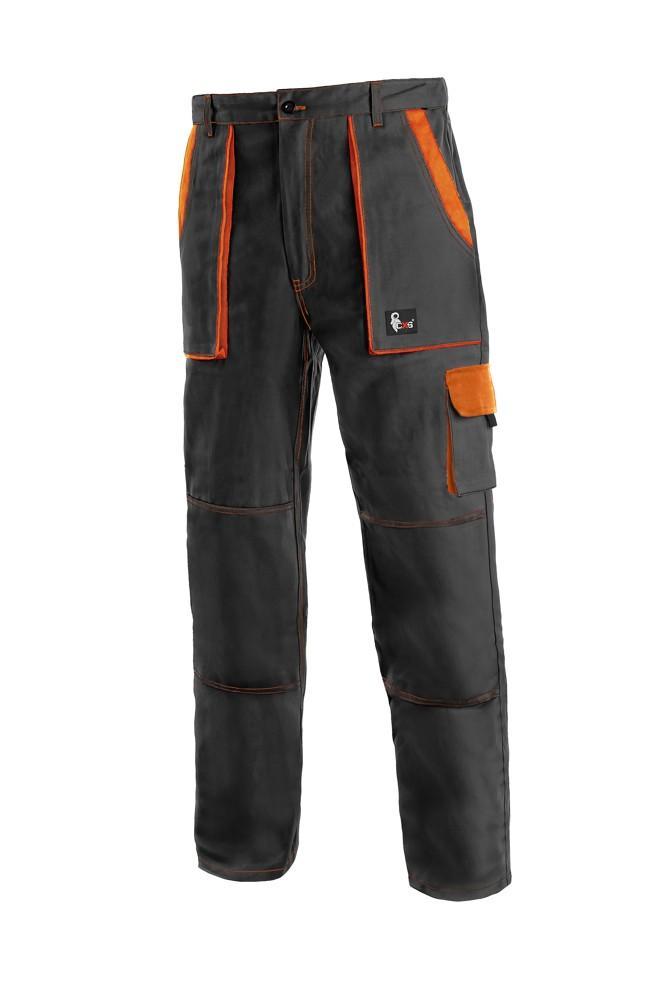 Kalhoty LUXY JOSEF, pánské, černo-oranžové 