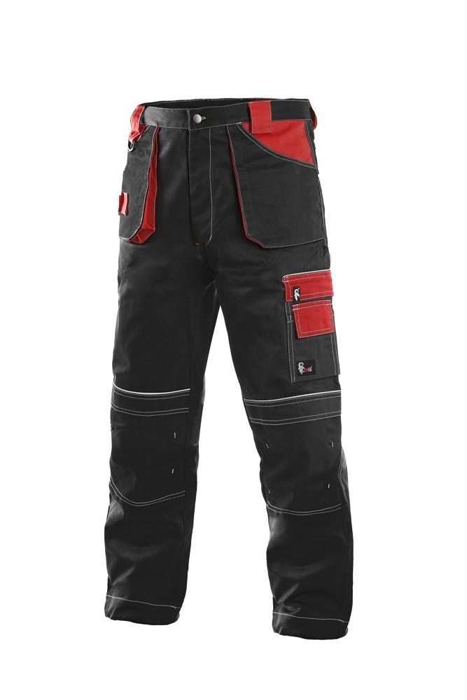 Kalhoty ORION TEODOR, pánské, zimní, černo-červené 