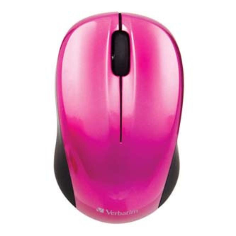 Myš bezdrátová Verbatim Go Nano 49043 růžová